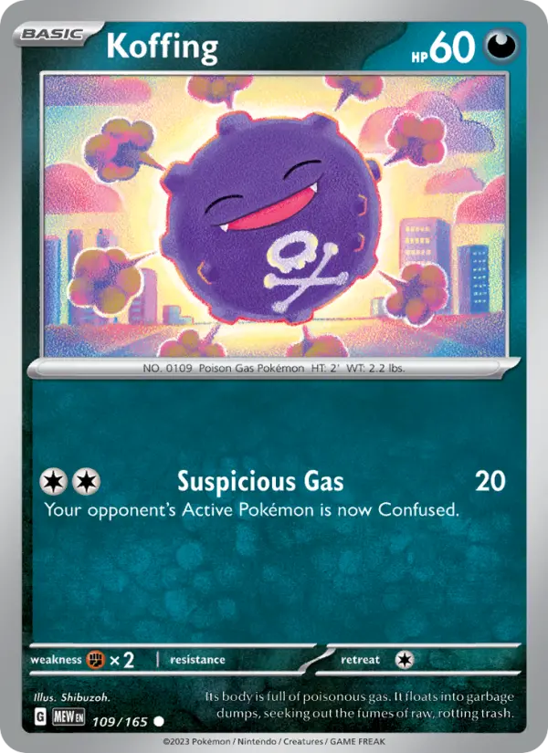 Koffing — 151 card #109