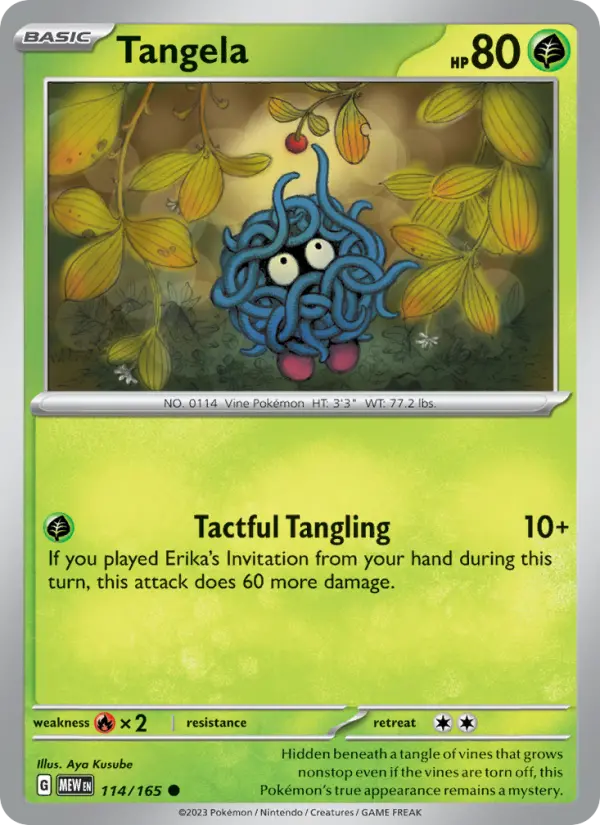 Tangela — 151 card #114
