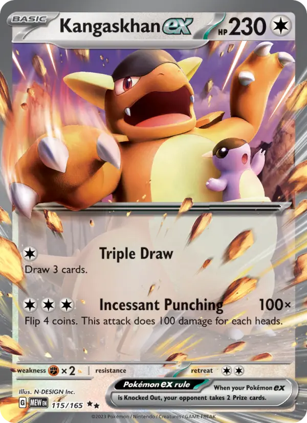 Kangaskhan ex — 151 card #115