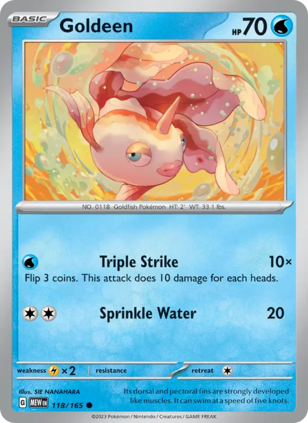 Goldeen — 151 card #118