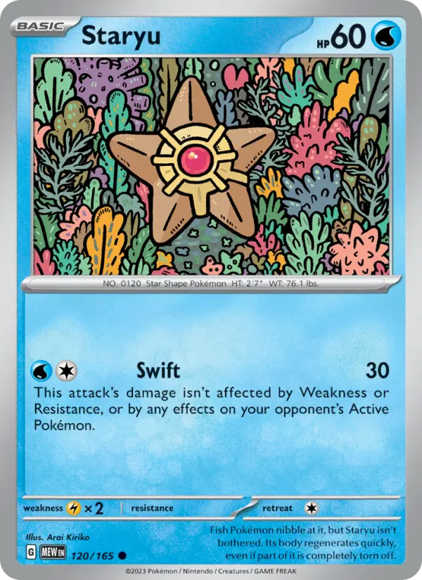 Staryu — 151 card #120