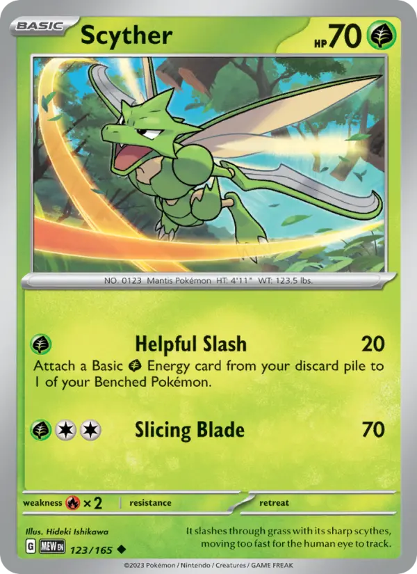 Scyther — 151 card #123