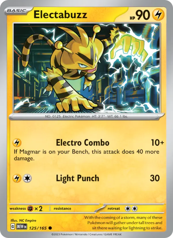 Electabuzz — 151 card #125