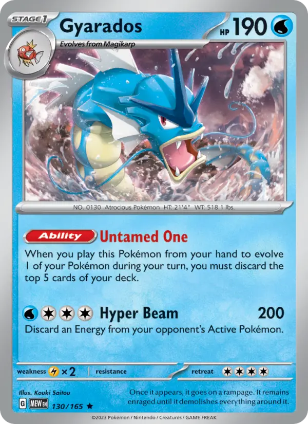 Gyarados — 151 card #130