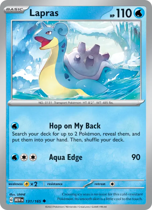 Lapras — 151 card #131