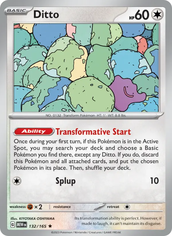 Ditto — 151 card #132