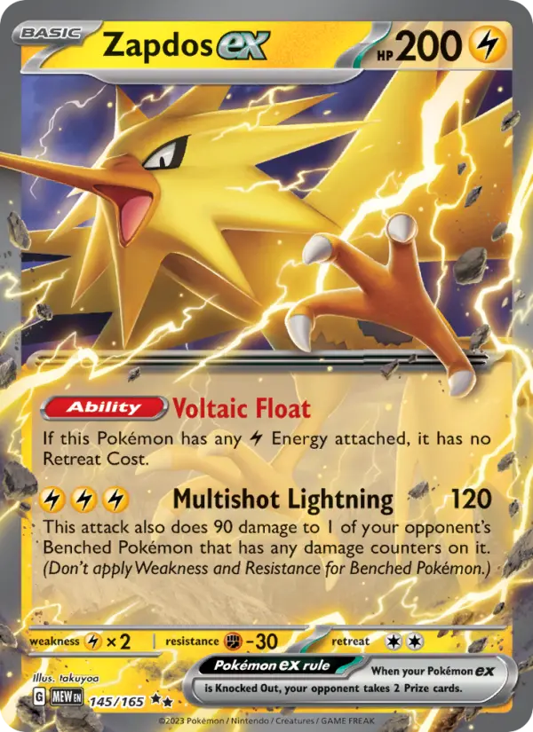 Zapdos ex — 151 card #145