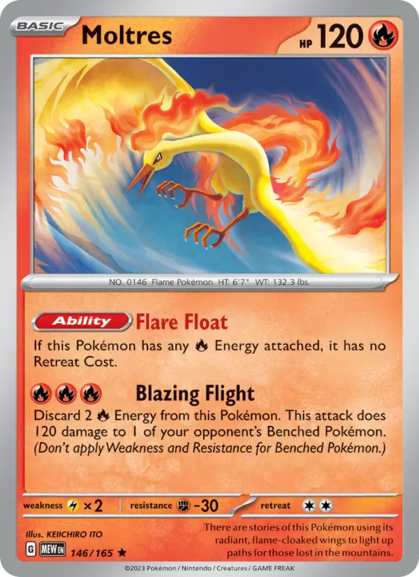 Moltres — 151 card #146