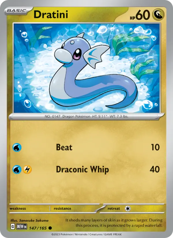 Dratini — 151 card #147