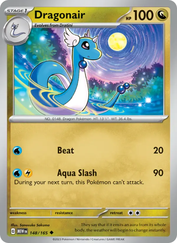 Dragonair — 151 card #148