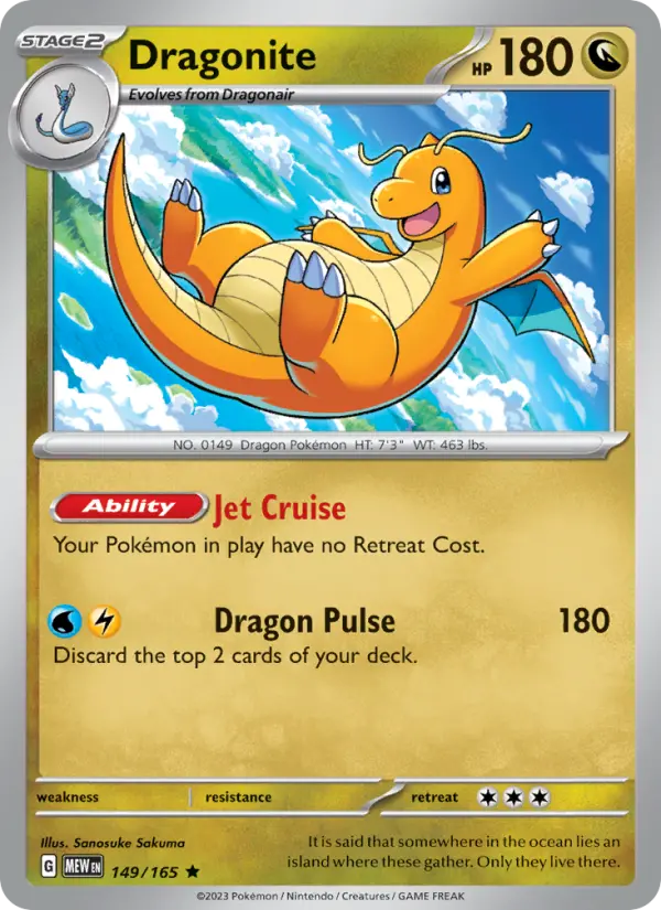 Dragonite — 151 card #149