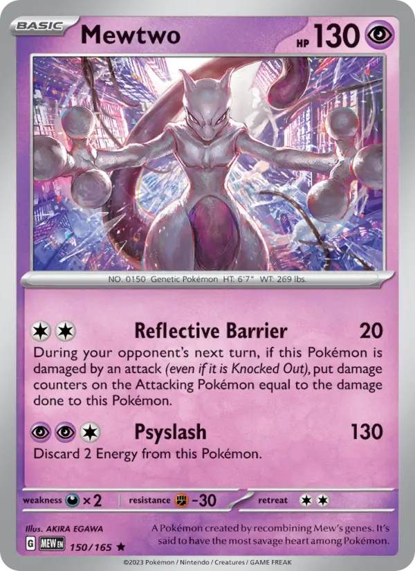 Mewtwo — 151 card #150