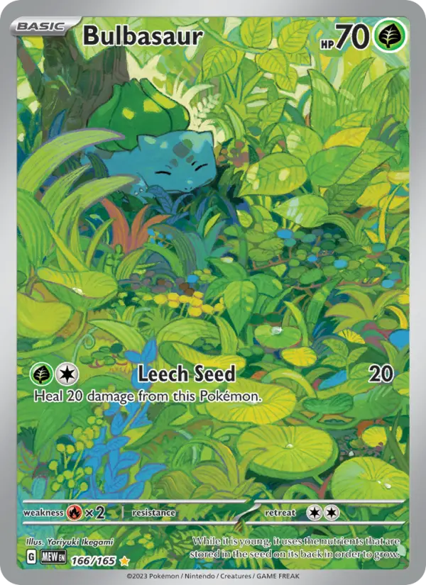 Bulbasaur — 151 card #166