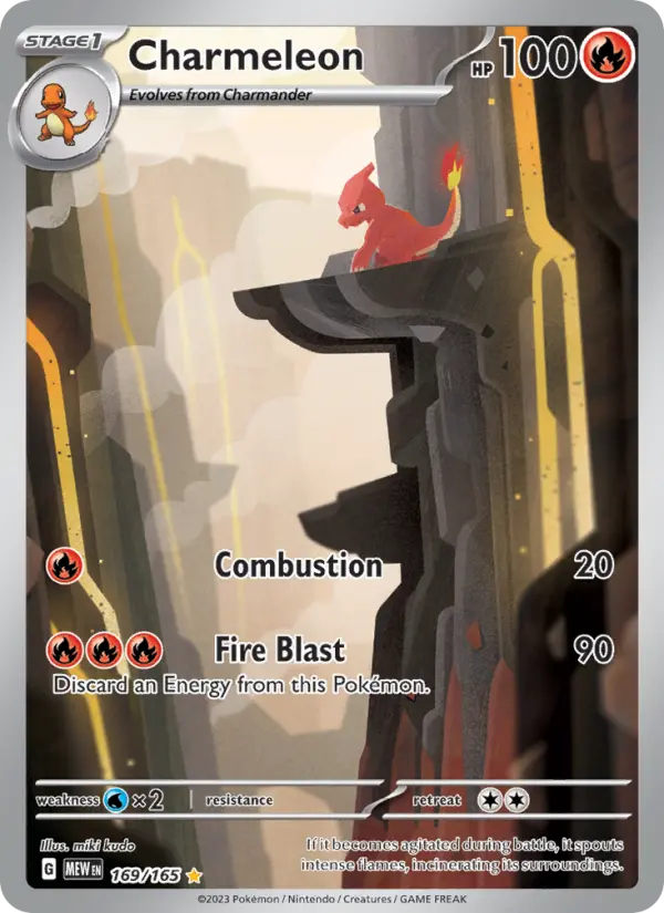 Charmeleon — 151 card #169