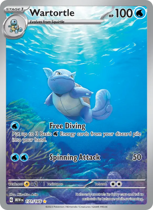 Wartortle — 151 card #171