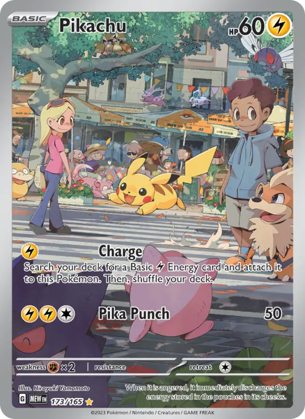 Pikachu — 151 card #173