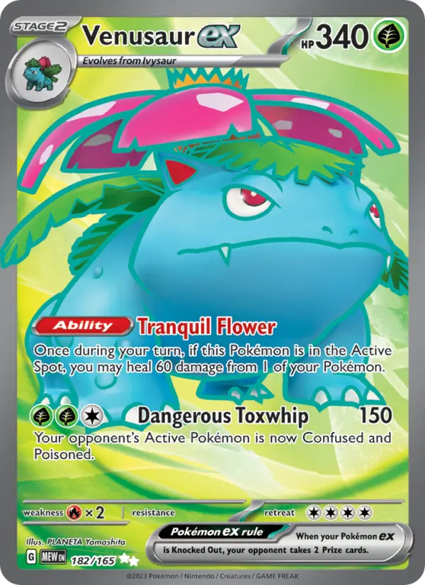 Venusaur ex — 151 card #182