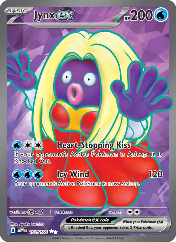 Jynx ex — 151 card #191