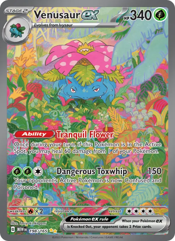 Venusaur ex — 151 card #198