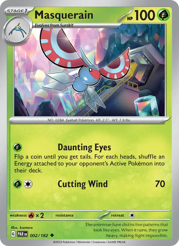 Masquerain — Paradox Rift card #002