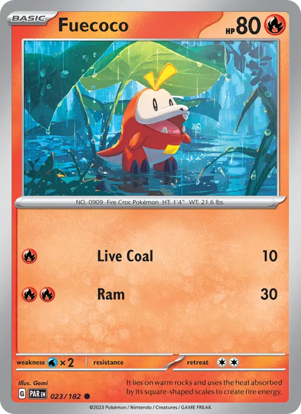 Fuecoco — Paradox Rift card #023