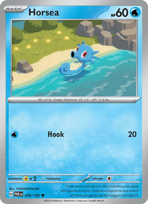 Horsea — Paradox Rift card #030
