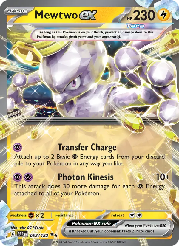 Mewtwo ex — Paradox Rift card #058