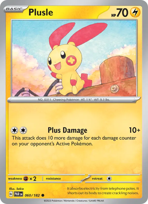 Plusle — Paradox Rift card #060