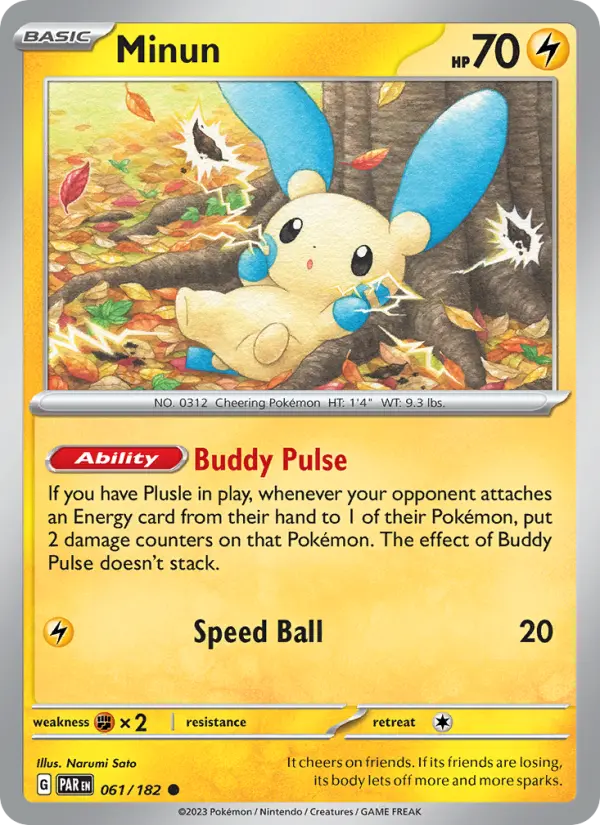 Minun — Paradox Rift card #061