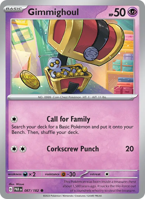 Gimmighoul — Paradox Rift card #087