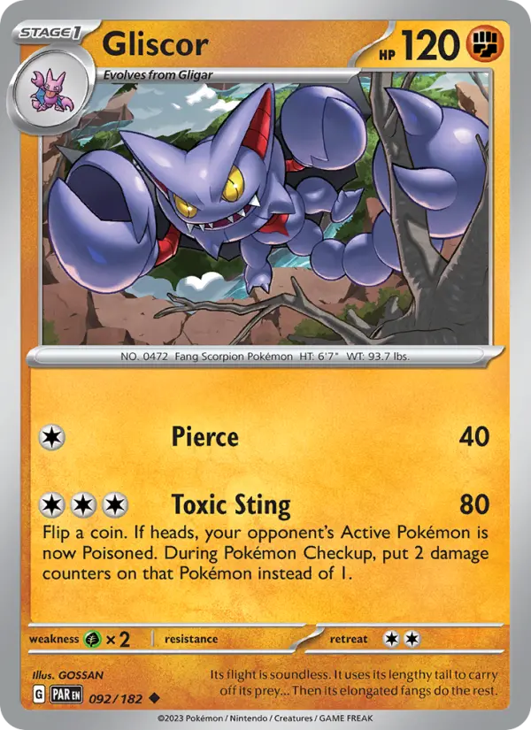 Gliscor — Paradox Rift card #092