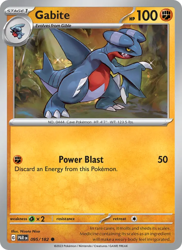 Gabite — Paradox Rift card #095