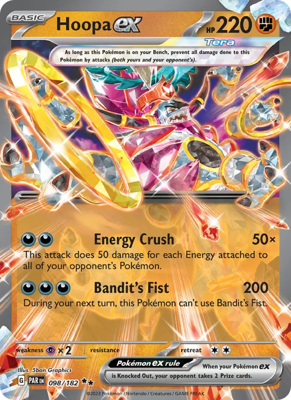 Hoopa ex — Paradox Rift card #098