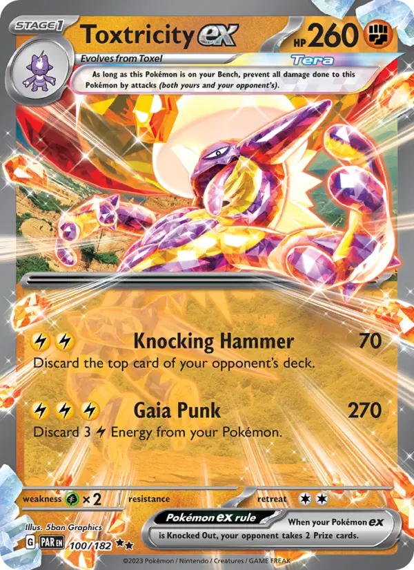 Toxtricity ex — Paradox Rift card #100