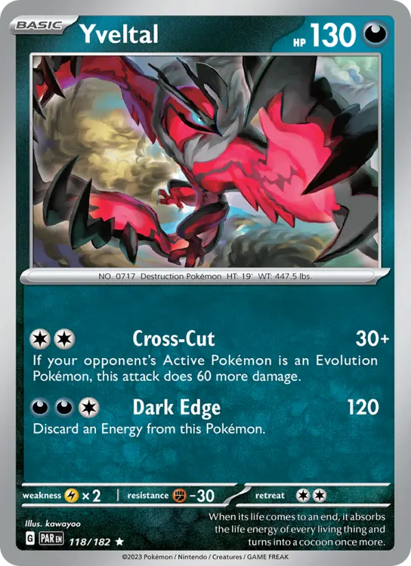 Yveltal — Paradox Rift card #118