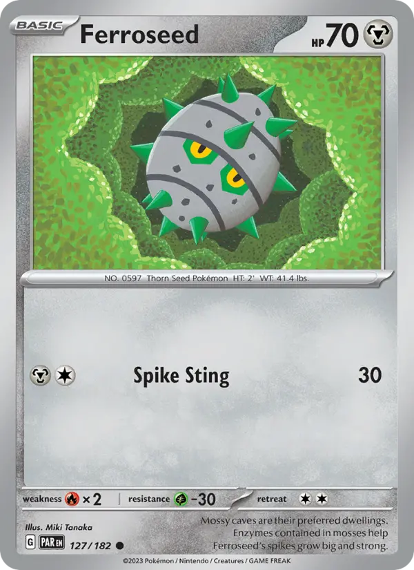 Ferroseed — Paradox Rift card #127
