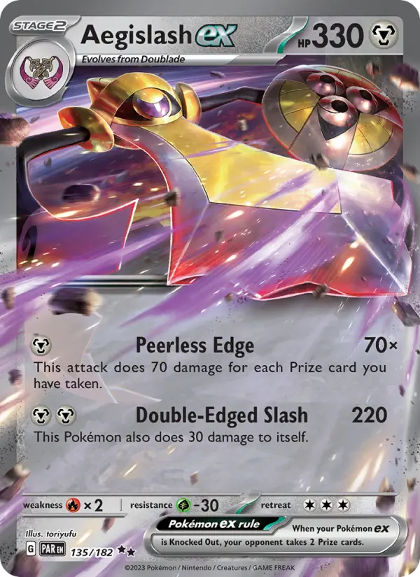 Aegislash ex — Paradox Rift card #135