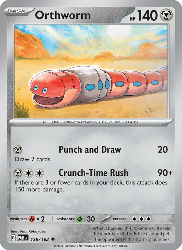 Orthworm — Paradox Rift card #138