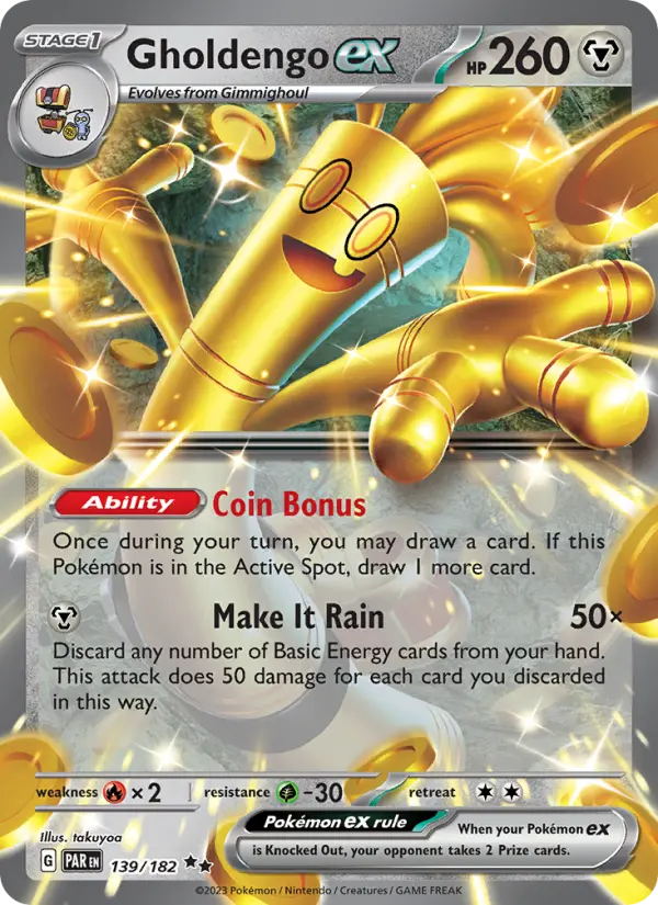 Gholdengo ex — Paradox Rift card #139