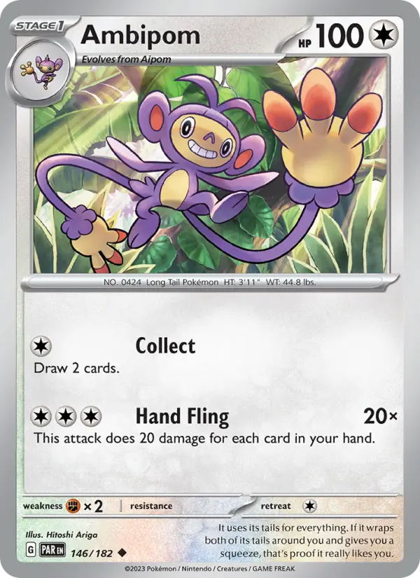 Ambipom — Paradox Rift card #146