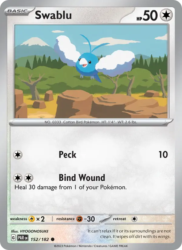 Swablu — Paradox Rift card #152