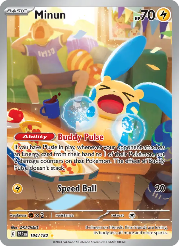 Minun — Paradox Rift card #194