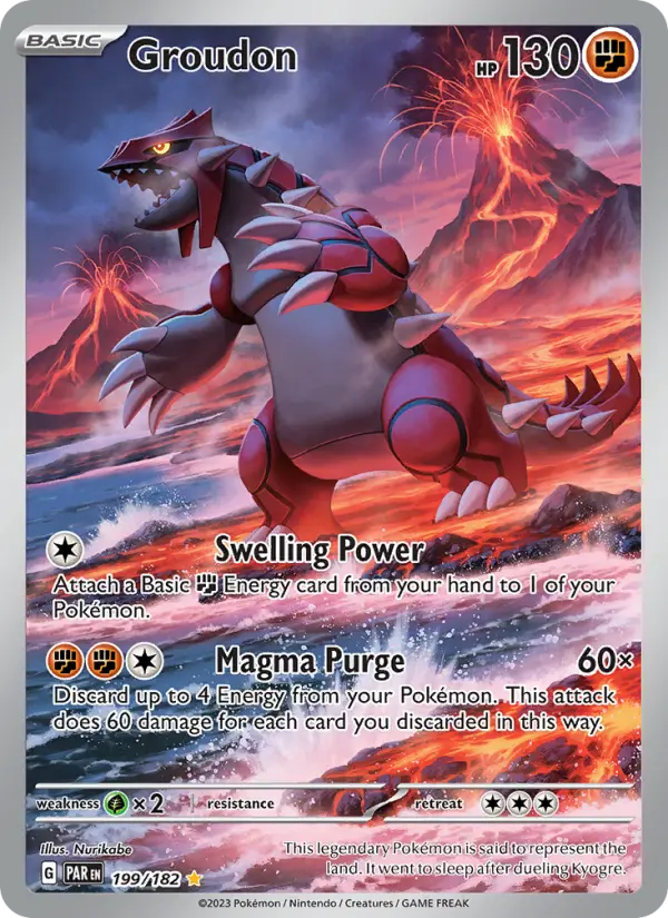 Groudon — Paradox Rift card #199