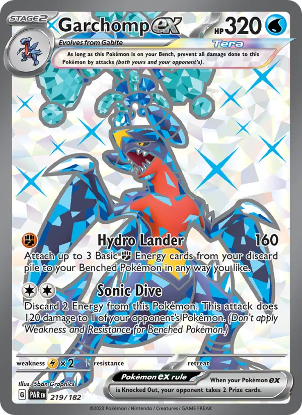 Garchomp ex — Paradox Rift card #219