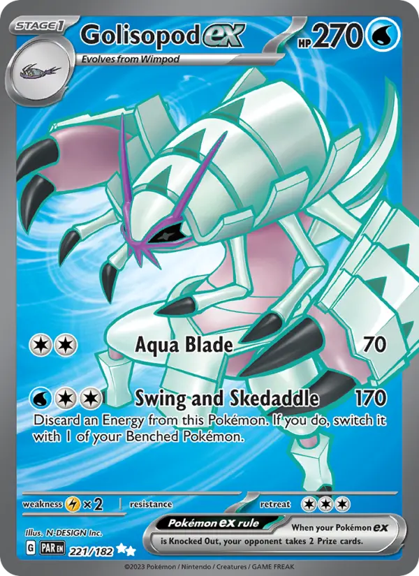 Golisopod ex — Paradox Rift card #221