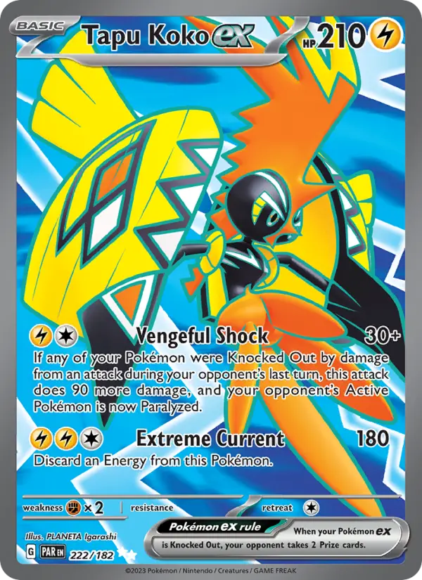 Tapu Koko ex — Paradox Rift card #222