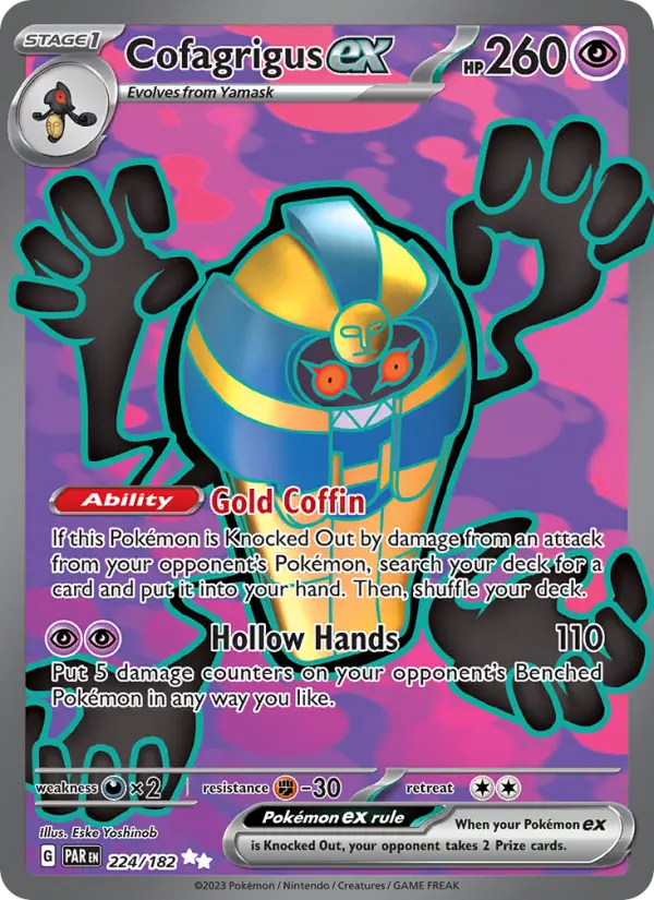 Cofagrigus ex — Paradox Rift card #224