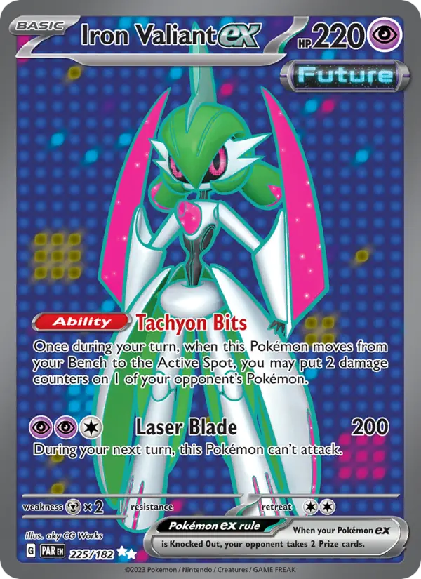 Iron Valiant ex — Paradox Rift card #225