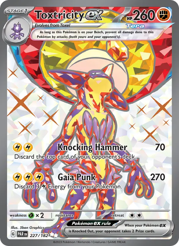 Toxtricity ex — Paradox Rift card #227