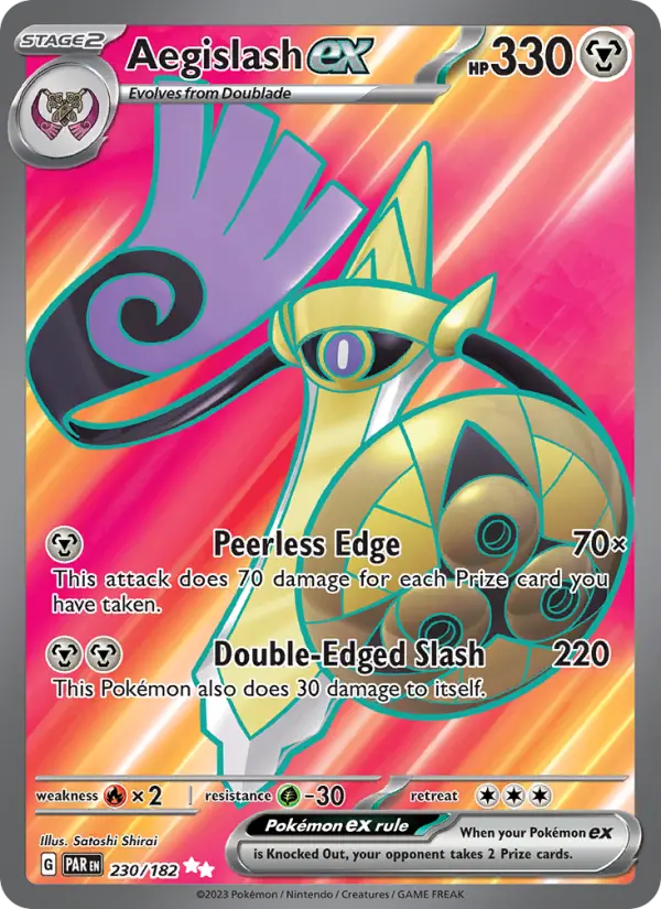 Aegislash ex — Paradox Rift card #230